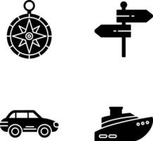 Compass and Direction Icon vector