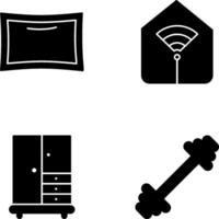 Pillow and Wifi Icon vector