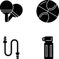 Ping Pong and Basketball Icon vector