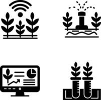 Wheat and Sprinkler Icon vector