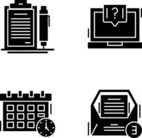 Contract and Question Icon vector