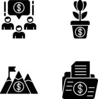 Growth and Money Icon vector