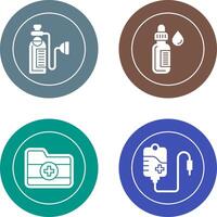 Oxygen and Dropper Icon vector
