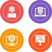 Time and Research Icon vector