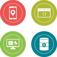Gps Service and Event Management Icon vector