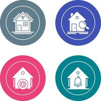 Search and Smart Home Icon vector