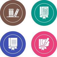 Archive and Mathematics Icon vector