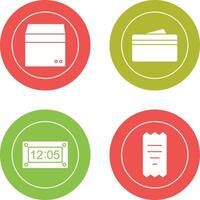 box and wallet Icon vector