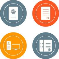global report and reports Icon vector