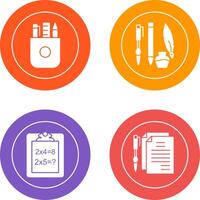 Stationery and Writing Equipment Icon vector