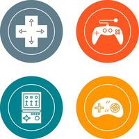 Direction Key and Gaming Control Icon vector