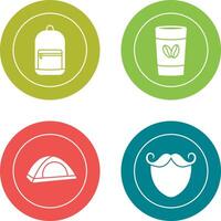 Backpack and Coffee Icon vector