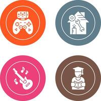 Game Controller and home repair Icon vector