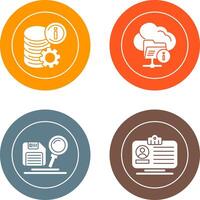 data and folder Icon vector