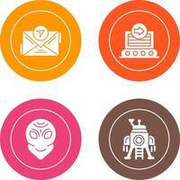 message and container Icon vector