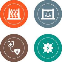 Abacus and Pendulum Icon vector