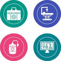 First Aid Kit and operating Room Icon vector