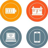 Charging and Accumulator Icon vector