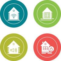 Smart Home and Window Icon vector