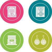 Wedding and Passport Icon vector