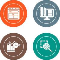 Website and Web Design Icon vector