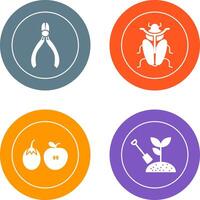 Cutter and Insect Icon vector
