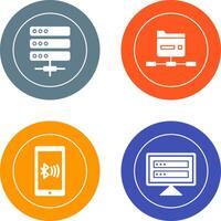 Server and Network Icon vector