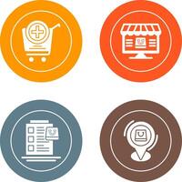 Add to Cart and Online Shopping Icon vector