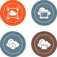 Network and Laptop Icon vector