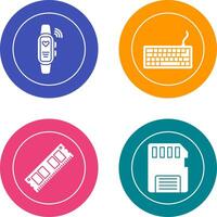 Smart Band and Keyboard Icon vector