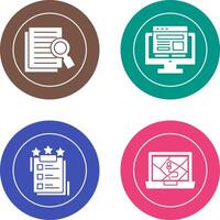 Details Looking and Adaptive Icon vector