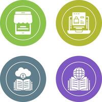 Online Store and Online Shopping Icon vector