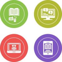 Online Learning and Faq Icon vector