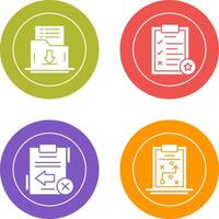Save List and Task List Icon vector