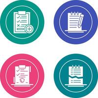 Medical Examination List and Check Up List Icon vector