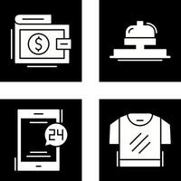 Wallet and Bell Icon vector