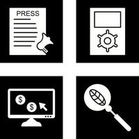 Press Releases and Management Icon vector