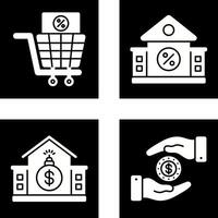 compras impuesto y inmuebles icono vector