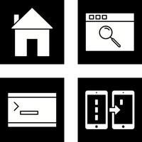 homepage and browser Icon vector