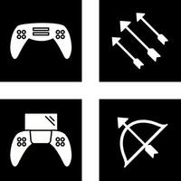 Gaming Console and Arrows Icon vector