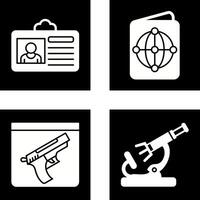 Criminal Card and Passport Icon vector