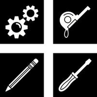 Gears and Roulette Icon vector