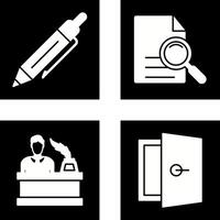 Pen and search Icon vector