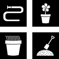 Water Pipe and Lower Pot Icon vector