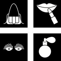 bolso y belleza icono vector