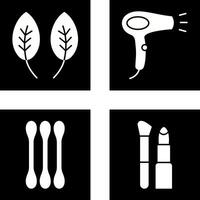 Herb and Hair removal Icon vector