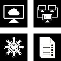 Cloud Systems and Connected Icon vector