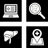 Laptop and Analytics Icon vector