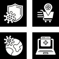 Virus Protection and Online Health Icon vector