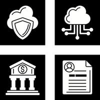 Cloud Computing and Shield Icon vector